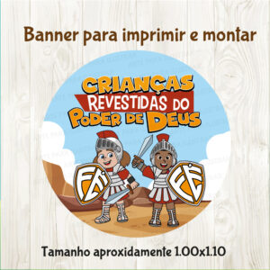 Banner em PDF para montar e imprimir