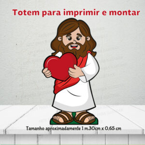 Arte Digital Totem para Montar - Culto Infantil