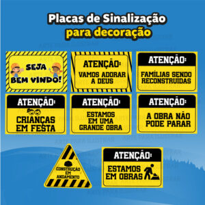 Placas de Sinalização para decoração