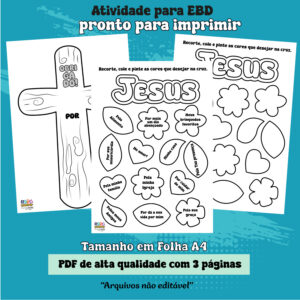 Atividade cristã de gratidão para crianças