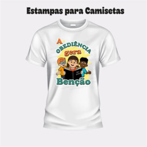 Arte para Camisetas " A Obediência gera Bençãos" Arquivo Editável em EPS