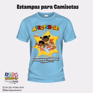 Arte para Camisetas ” Alegrem-se! ” Arquivo Editável em EPS