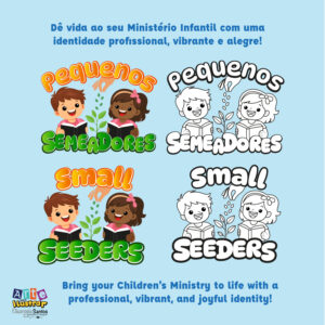 Logotipo Ministério Infantil: Pequenos Semeadores/ Small Sowers