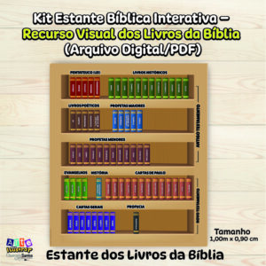 Estante dos Livros da Bíblia | Recurso Visual Ministério Infantil PDF