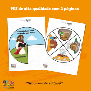 RECURSO GRÁTIS: A PARÁBOLA DA CASA NA ROCHA E NA AREIA!