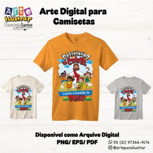 Estampa Cristã Infantil “Ovelhinha de Cristo”(EPS, PDF e PNG)