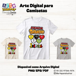 Estampa Cristã Infantil “O Plano da Salvação”(EPS, PDF e PNG)