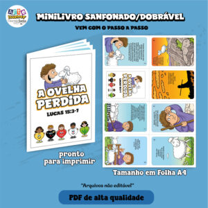 Mini livro da Ovelha Perdida / Arquivo PDF