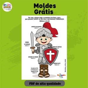 Molde Grátis em PDF – Armadura de Deus (E.V.A. e Papel)